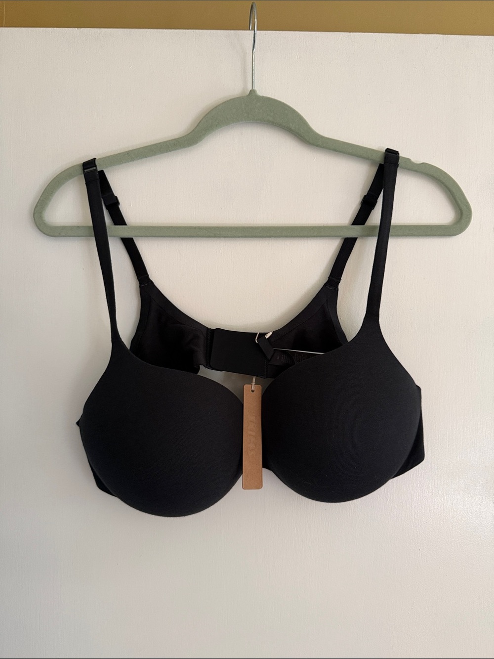 NWT Skims Everyday Cotton Ultimate Teardrop Bra, push-up, 38C, Onyx (black)